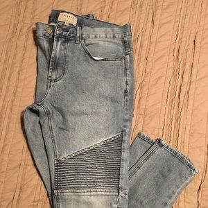 Men’s skinny moto jeans